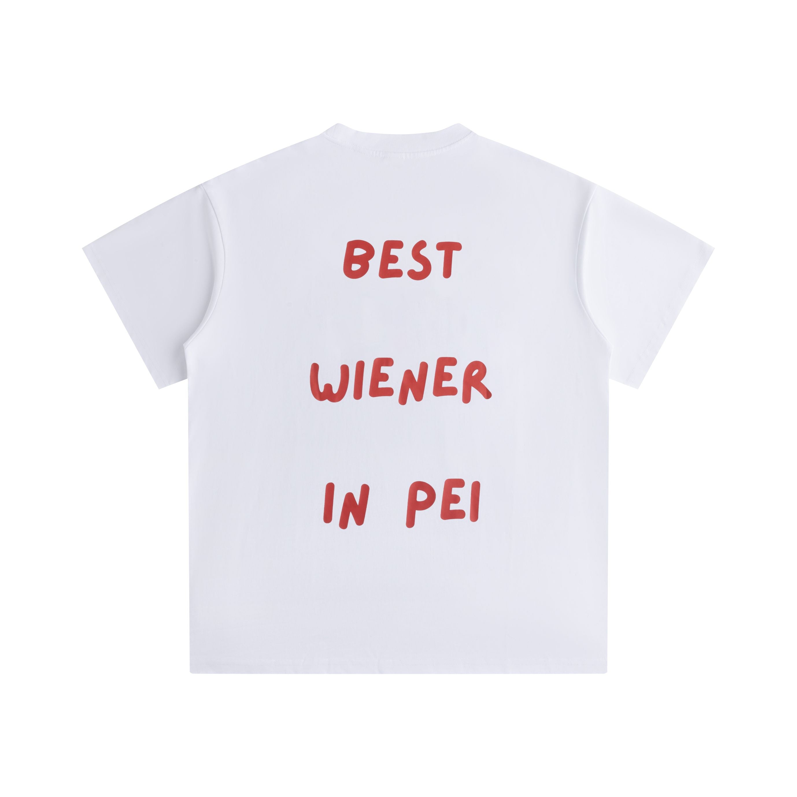 Best Wiener In PEI Tee - White