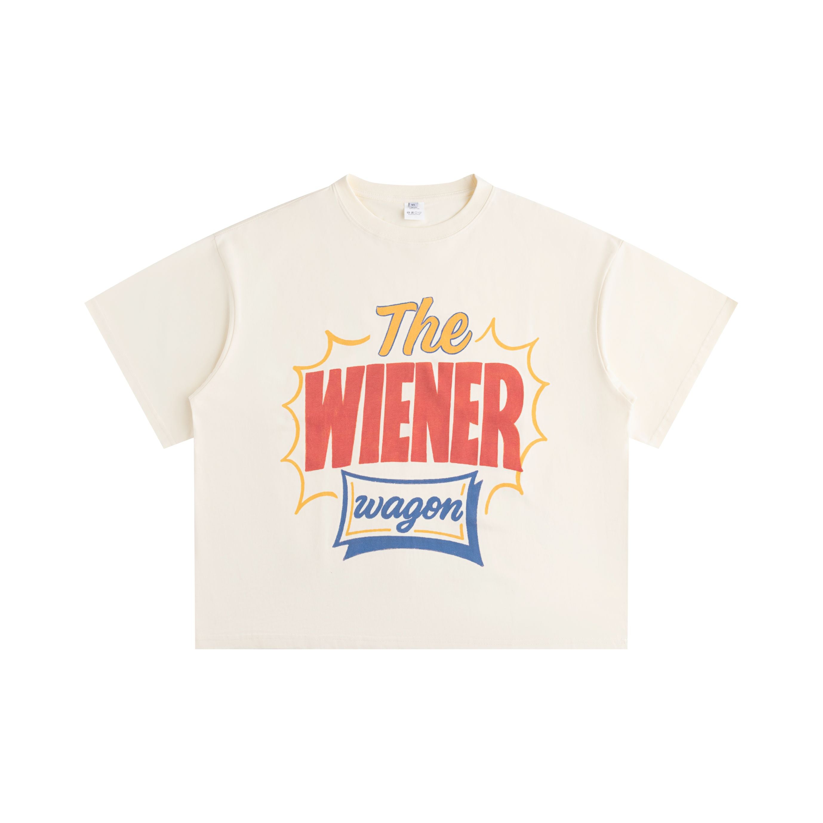 The Wiener Wagon Vintage Tee - Beige