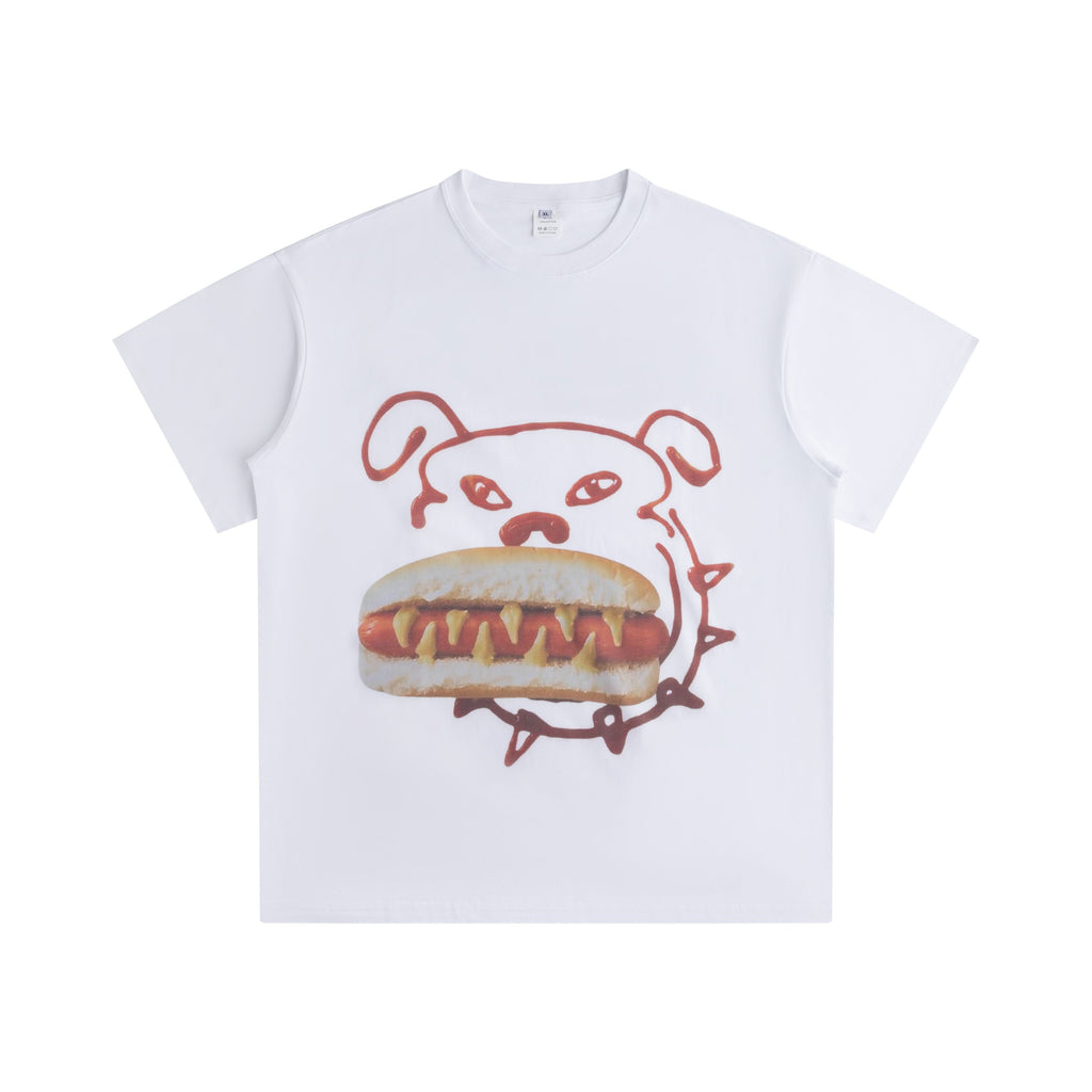 Big Dog Wiener Tee - White
